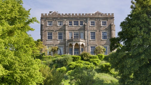 The south front of the house, Newark Park, Gloucestershire